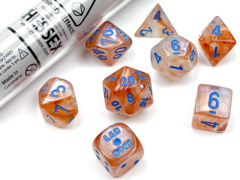 CHX 30045 Lab Dice Borealis 7-die set Rose Gold/Light Blue Luminary